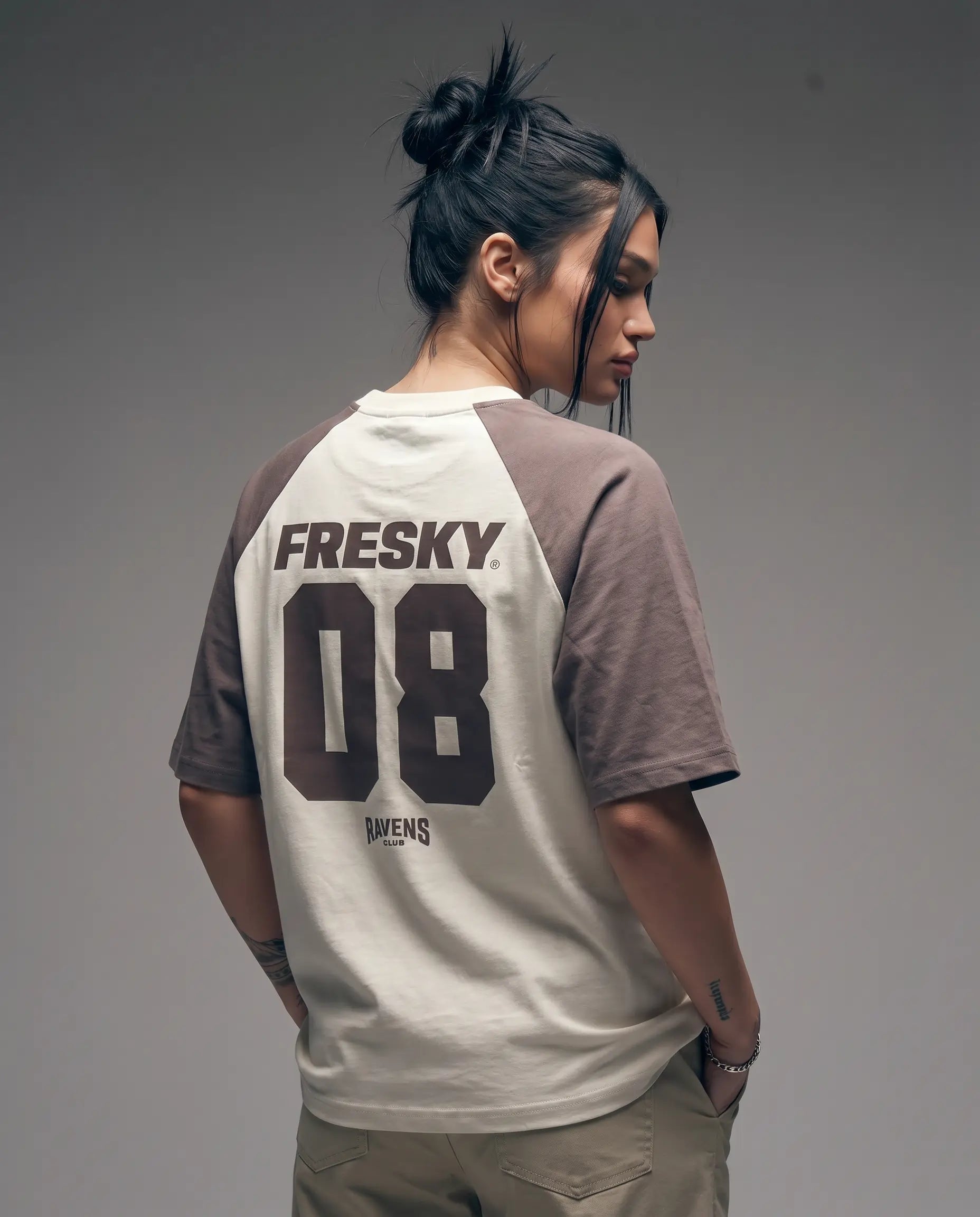 Off White Raglan Tee