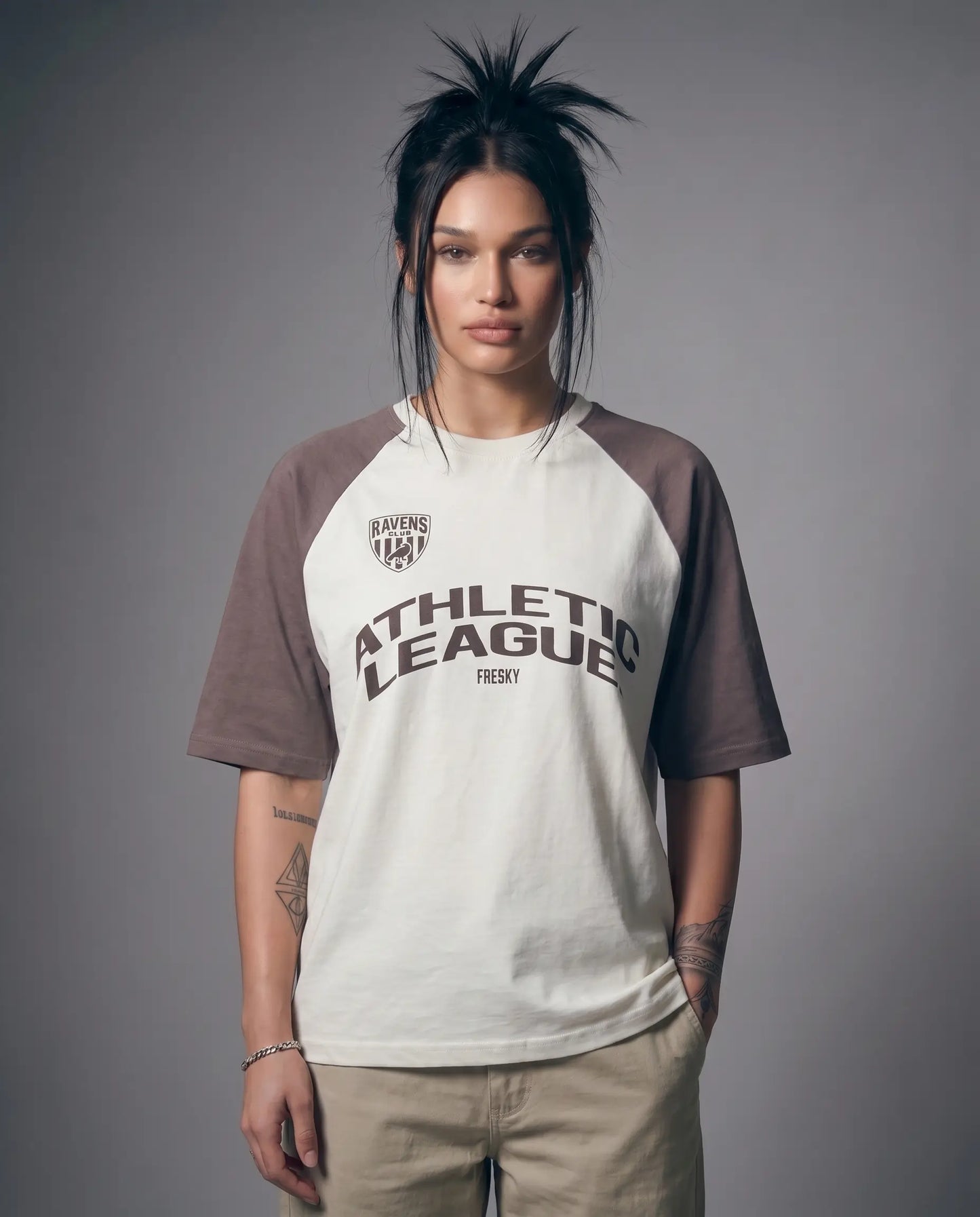 Off White Raglan Tee