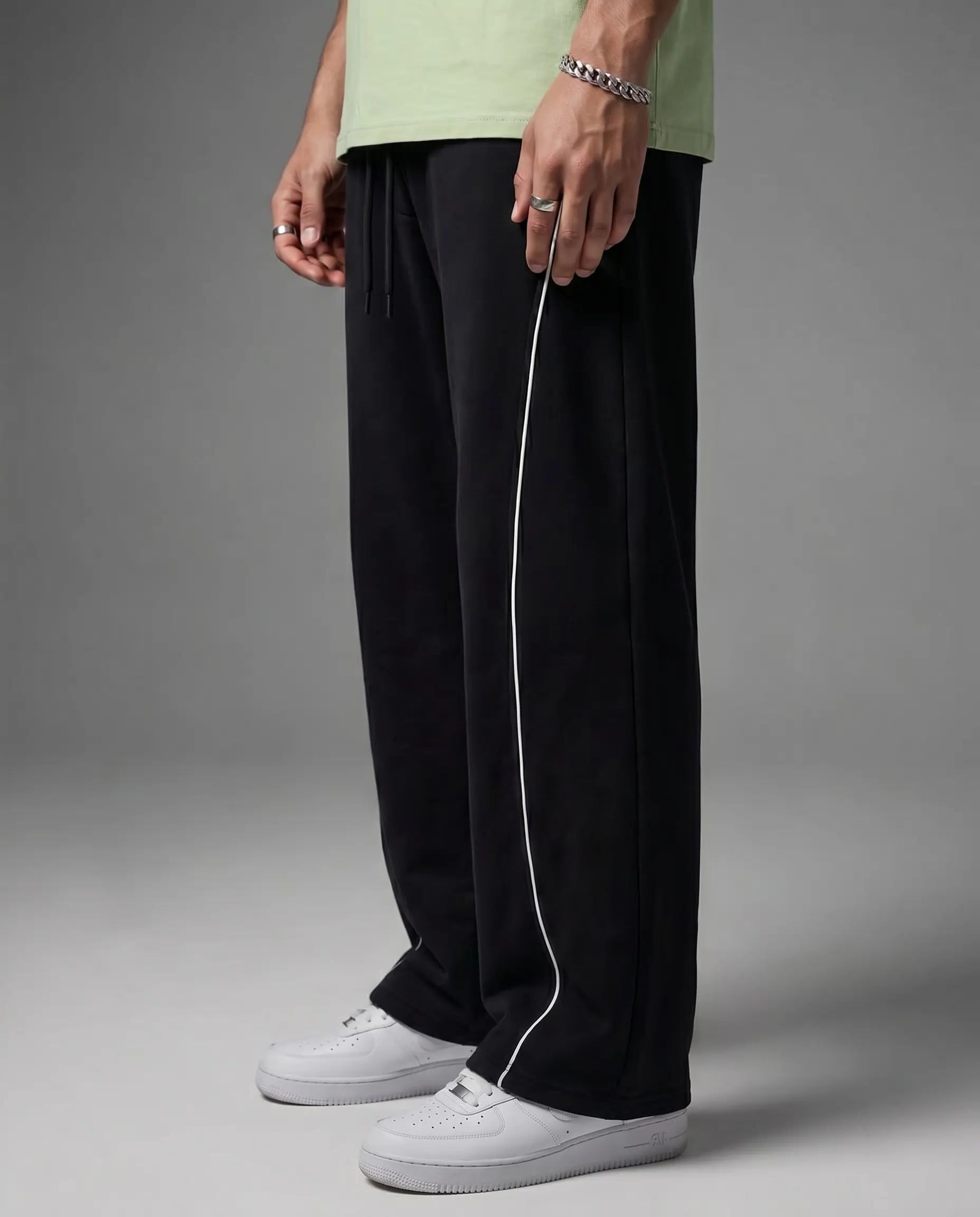 Black Lined Trouser
