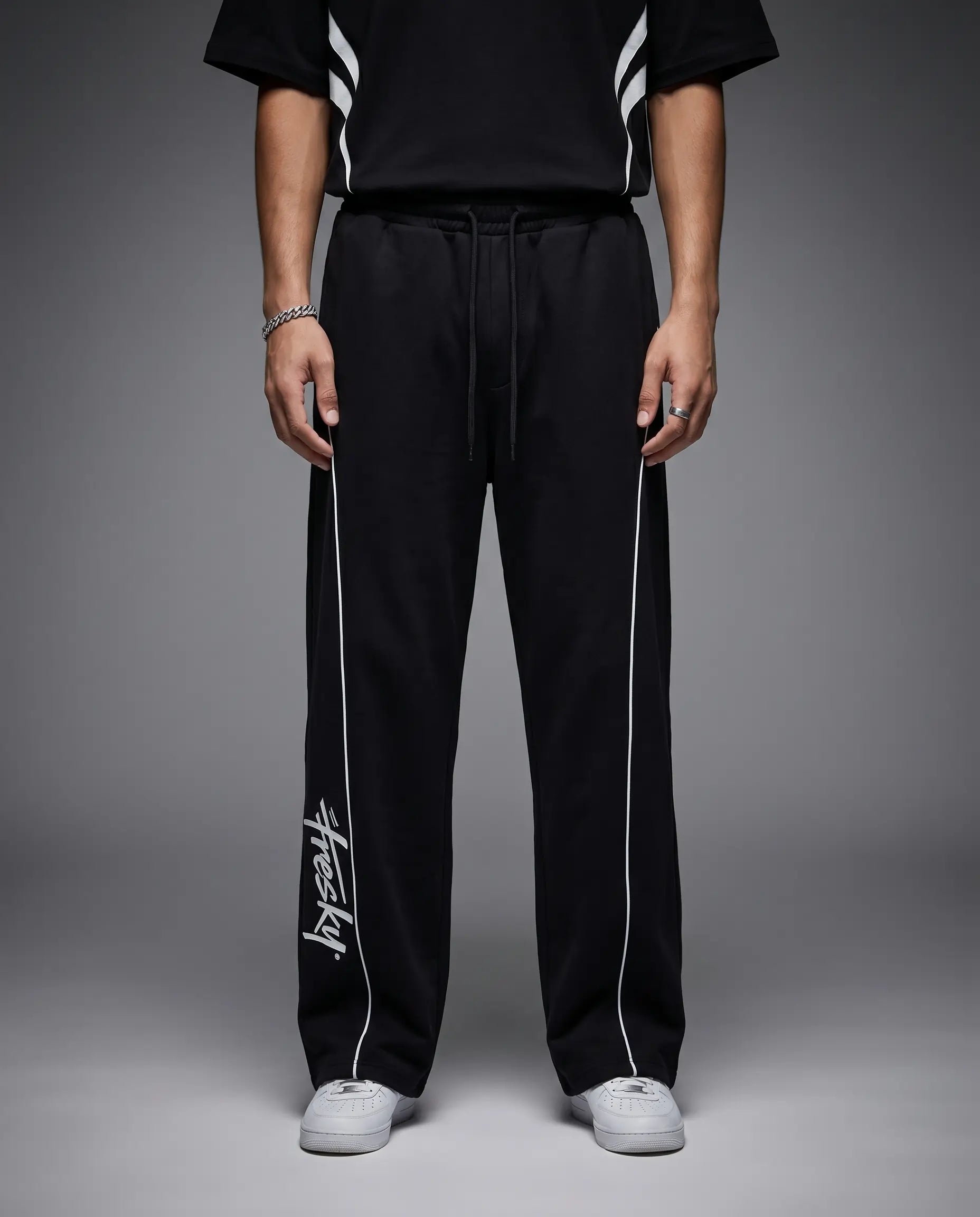 Black Lined Trouser