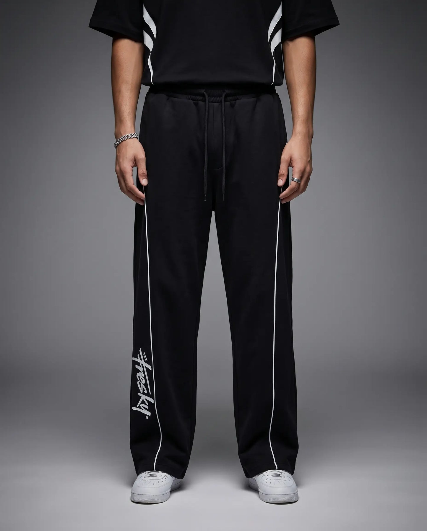 Black Lined Trouser